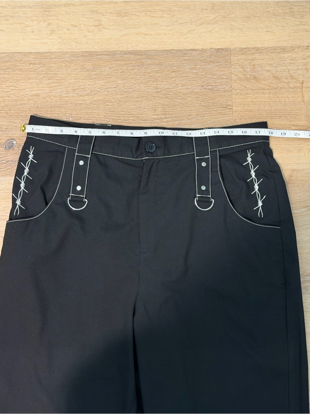 Women's Hell Bunny cropped Straight-Leg Pants - Picture 6 of 7